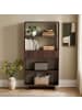 CALICOSY Regal CELENA in Nussbaum - (W) 78  x (H) 154  x (L) 34  cm