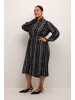 KAFFE curve Kleid KCalicia Loose fit in Black/White/Elephant Graphic