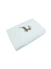 Framsohn 2er Set: Walkfrottier Duschtuch "HIRSCH" in Weiss - (L) 140 x (B) 67 cm
