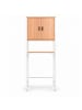relaxdays Waschmaschinenschrank in Weiß/ Natur - (B)64 x (H)170 x (T)27 cm