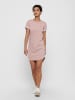 JACQUELINE de YONG Lockeres Kleid Shirtkleid JDYIVY Rundhals Midi Dress Tunika in Rosa