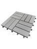 home24 33er-Set Terrassenfliese Granyo 30x30 cm in Hellgrau