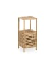 relaxdays Badezimmerregal in Natur - (B)40 x (H)86 x (T)36 cm