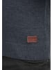 BLEND Strickpullover BHLasse 20703348ME Strickpulli mit aufgestickten Ellenbogenpatches in Blau