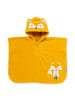 Frottee Badeponcho in Gelb