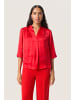 Soaked in Luxury Bluse kurzarm SLAsja Gerade Passform in Salsa