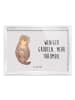 Mr. & Mrs. Panda Schneerahmen Otter Muschel mit Spruch in Grau Pastell
