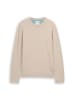 Tom Tailor Pullover BASIC CREWNECK KNIT in Beige