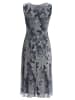 SWING Abendkleid in marine silber - 0001