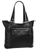 SPIKES & SPARROW Shopper echt Leder in schwarz