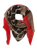 Betty Barclay Tuch mit Aufdruck in Taupe/Rot