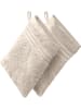 REDBEST Frottier Waschhandschuh 2er-Pack New York in creme