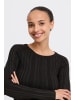 b. young BYMOBBE RAGLAN JUMPER - KNIT Slim fit in Black Mix
