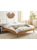Beliani Doppelbett BERRIC in Braun - (W) 187 x (H) 38 x (L) 202 cm