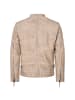 PAULGOS Lederjacke Übergangsjacke Biker Look Echtleder D2 in Beige