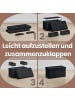 SONGMICS Sitzbank Minota in Schwarz - (B)76 x (H)38 x (T)38 cm