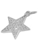 Adeliás Damen Anhänger – Stern Anhänger aus 925 Silber mit Zirkonia in silber
