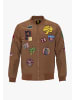 PLUS EIGHTEEN Herren Blouson Mit Patch-Details in Braun