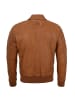 FREAKY NATION Lederblouson Lammnappa in Cognac