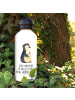 Mr. & Mrs. Panda Kinderflasche Pinguin Blumen mit Spruch in Weiß