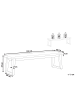 Beliani Gartenbank ORIA in Grau/Braun - (W) 160 x (H) 45 x (L) 40 cm