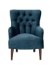 58 aufm Kessel POLSTERSESSEL Kaiya Samtvelours dunkelblau