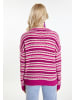 IZIA Damen Pullover in Beerenpink Mehrfarbig
