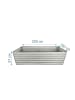 relaxdays Hochbeet in Hellgrau - (B)200 x (H)60 x (T)100 cm