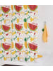 RIDDER Duschvorhang Folie Fruits multicolor 180x200 cm