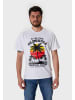 OLDSKULL T-Shirt Wrldvibe Palmtee in White