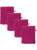 REDBEST Frottier, Leichtfrottier Waschhandschuh 4er-Pack Oceanside in fuchsia
