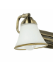 Licht-Erlebnisse Wandlampe (B)42 x (H)12.5 cm in Bronze Weiß