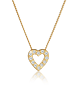 Elli DIAMONDS  Halskette 585 Gelbgold Herz in Gold