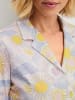 Calida Pyjama in harmony blue print