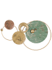 Beliani Wandobjekt HELIUM in Gold/Grün - (W) 73 x (H) 45 x (L) 5 cm