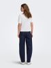 ONLY Barrel-Fit-Umstandsjeans in Dark Blue Denim