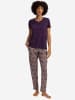 Hanro Pyjamahose Sleep & Lounge in amethyst damask
