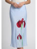Usha Women Skirt in light blue rose