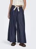 ONLY Jeans mit weitem Bein in Dark Blue Denim
