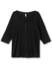 sheego 3/4-Arm-Shirt in schwarz