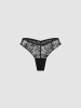 Erlich Textil  SLEEK LACE BRAZIL STRING in schwarz