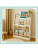 relaxdays Bücherregal in Weiß/ Natur - (B)60 x (H)90 x (T)20 cm