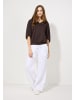 More & More Modalmix-Sweatshirt in espresso brown