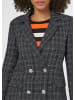 MADELEINE Klassischer Blazer, silberfarbene Knöpfe in schwarz / wollweiß