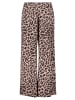 Vera Mont Marlene-Hose mit Leoprint in Weiß/Braun