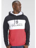 Delmao Kapuzensweatshirt in dunkelblau-rot