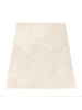 KADIMA DESIGN Teppich Kurzflor waschbar Struktur Wohnzimmer in Creme