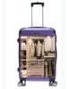 Cheffinger Reisekoffer Koffer 3 tlg Hartschale Trolley Set in Lila