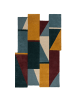 KADIMA DESIGN Wollteppich Shuffle Muster, Abstrakt, Wohnzimmer in Multicolor