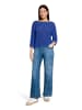 Betty Barclay Basic-Strickpullover mit Rippenstruktur in Adria Blue